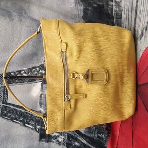 Prada front zip vitello daino hobo